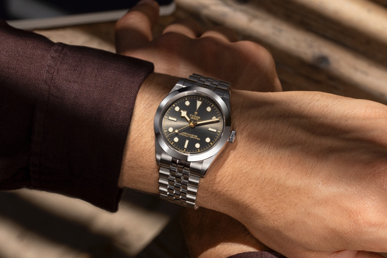 Man wearing a TUDOR Black Bay One watch